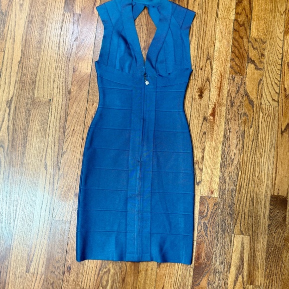Herve Leger Navy Bandage Dress in XS - Picture 4 of 8